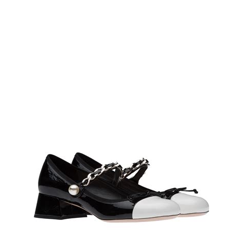 miu miu naplak pumps|White/black Naplak Pumps .